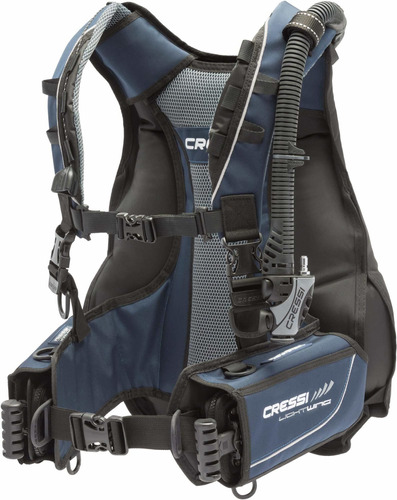 Cressi Inflado Espalda Ligero Para Viajar Bcd Buceo  In