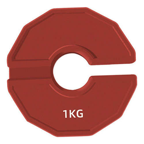 Placa De Peso Fraccional De Goma Cambio De Peso 1 Kg Rojo