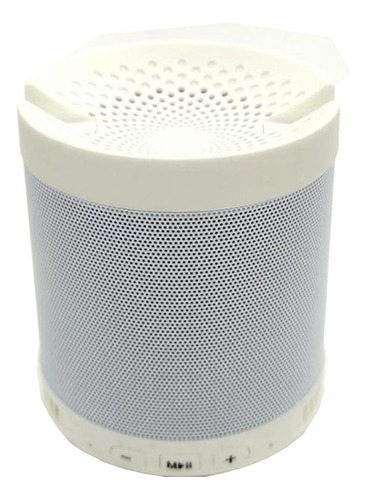Caixa De Som Portatil Bluetooth Usb 5w Radio Fm Branco Q3