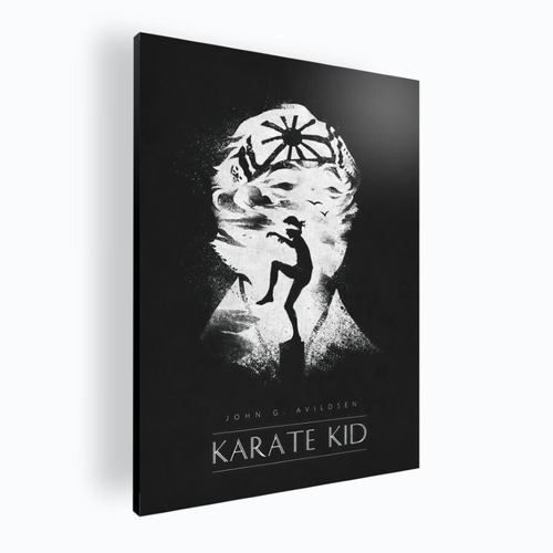 Cuadro Decorativo Monocromático Karate Kid 84x118 Mdf