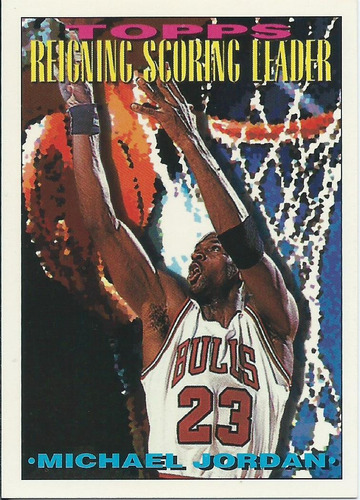 Barajita Michael Jordan Scoring Leader Topps 1993 #384 Bulls