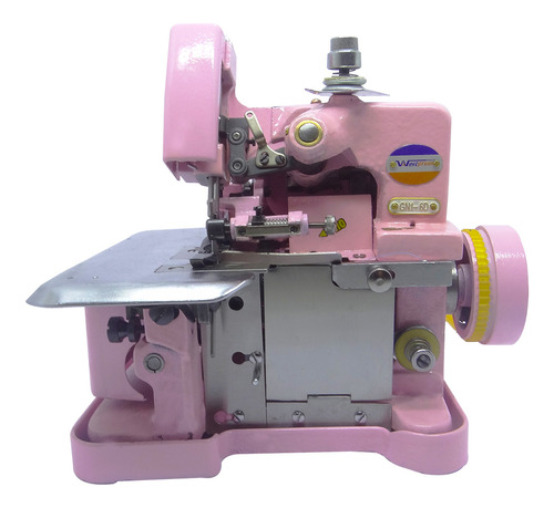 Máquina De Costura Semi Industrial Overlock Gn1-6d Rosa 110v