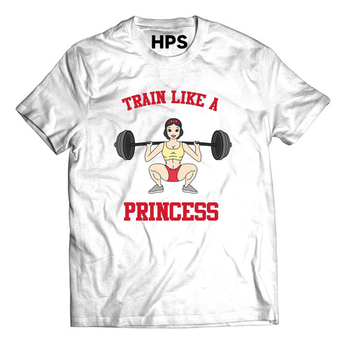 Playera Train Like A Princess, Blanca Nieves 