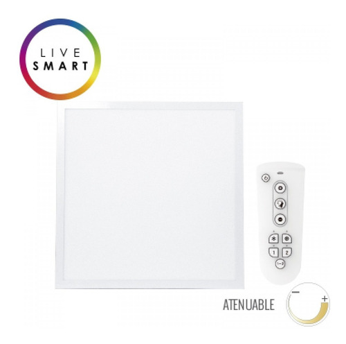 Lámpara Led 60x60 Smart , Blanco, 40w + Control Bluetooth