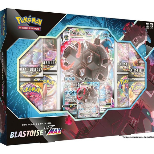 Pokémon Box Coleção De Batalha Blastoise Vmax + 50 Sleeves