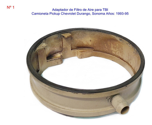 Adaptador Filtro De Aire Chevrolet Tbi  Camioneta Pickup (1)