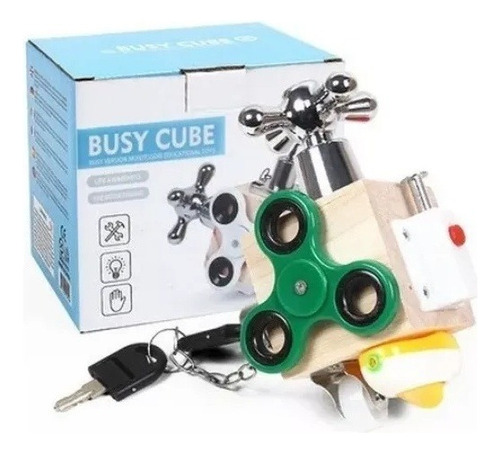 Juguete Sensorial Montessori Fidget, Diseño Busy Cube