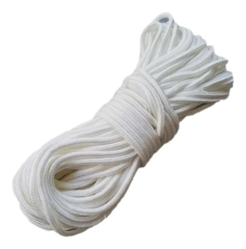 Corda Multiuso 2,5mm Poliprop. Branca Varal Rolo 100 Metros Cor Branco