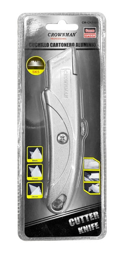Cuchillo Cartonero Hoja Sk8 Corta Carton Cutter 8 17 24mm