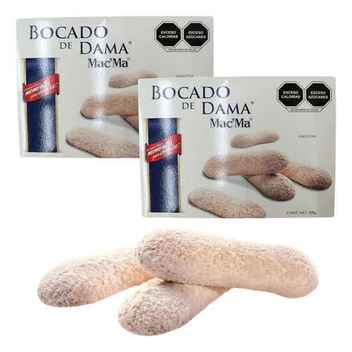 Galleta Bocado De Dama 2 Cajas De 300 G C/u Mac Ma AzĂșcar E
