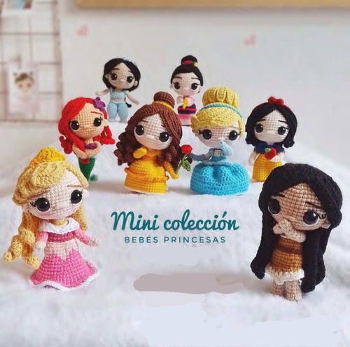 Patrones Amigurumis. Mini Colección Bebés Princesas. Español