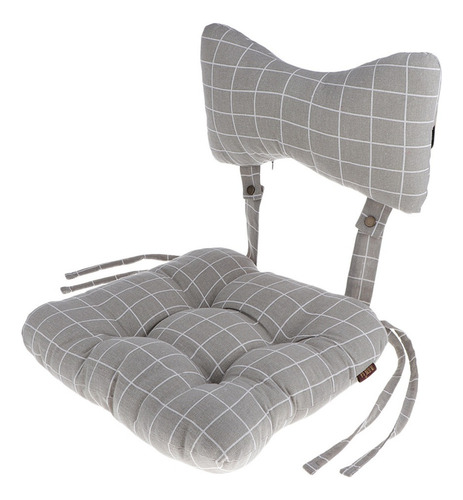 Cómodo Cojín De Silla Reversible Suave Con Almohada De