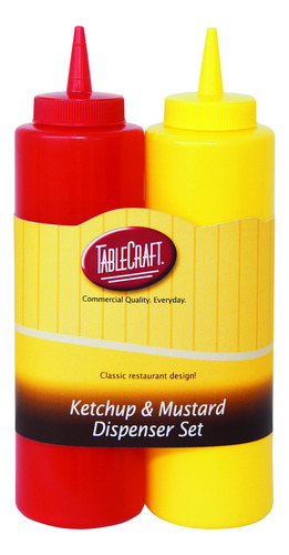 Tablecraft 112km Nostalgia Juego Dispensador Ketchup Mostaza