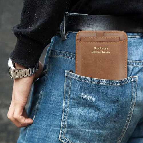 Imagen 8 de 8 de Carteras Para Caballero Billetera Hombre Tarjetero De Piel