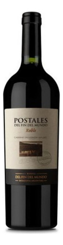 Vino Postales Roble Cabernet Malbec 750ml.  Caja 6 Botellas