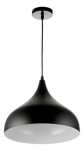 Lámpara De Techo, Colgante Estilo Nórdico 30cm Rosca E27 Estructura Negro