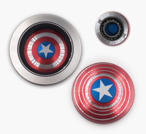 3 Fidget Spinners Capitan America Marvel + Envío Gratis