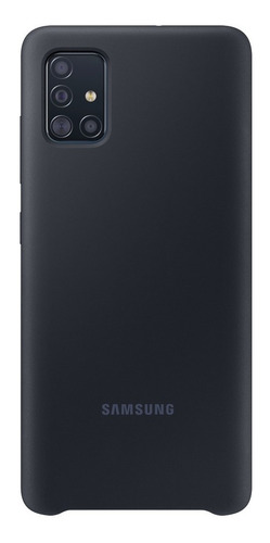 Capa Protetora De Silicone Preto Celular Samsung Galaxy A51