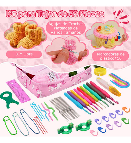 Kit Completo De Ganchillo For Tejer Bordado De Set De