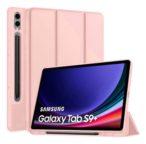 Case Funda Para Galaxy Tab S9 Plus X810 X816 Estuche Rosa