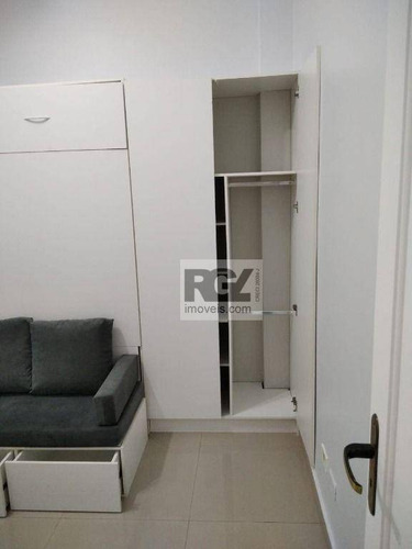 Imagem 12 de 25 de Kitnet Com 1 Dormitório À Venda, 25 M² Por R$ 210.000,00 - José Menino - Santos/sp - Kn0137