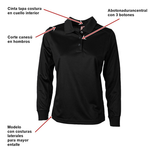 Imagen 4 de 6 de Polera Dry Fit Manga Larga Mujer