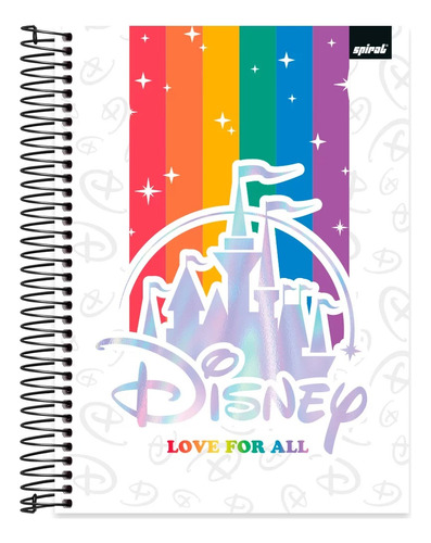 Caderno Universitário Capa Dura 10x1 160 Folhas Mickey Pride