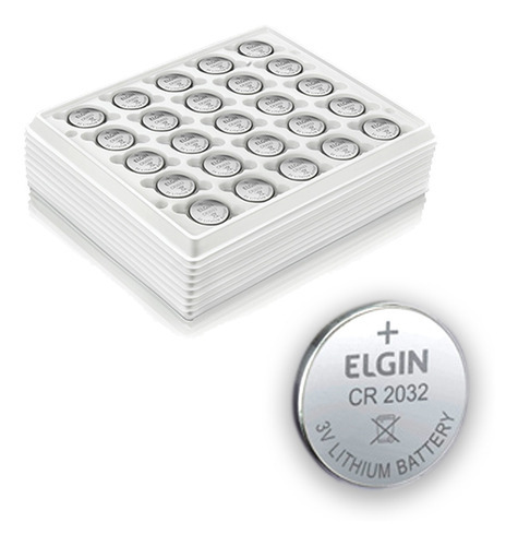 500 Pilhas Bateria Moeda Cr2032 Elgin - 01 Bulk