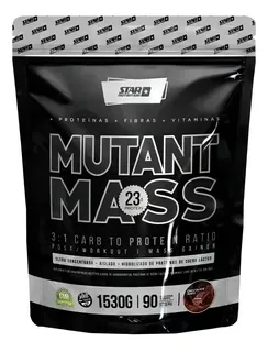 Suplemento en polvo Star Nutrition Mutant Mass proteínas sabor chocolate suizo en pote de 1.53kg