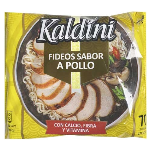 Caja 15 Fideos Instantaneos Pollo 70gr Kaldini 0762 Ml.