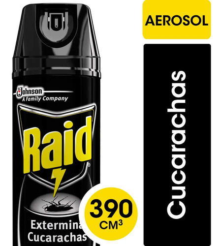 Raid Para Cucarachas X 360 Ml Aerosol Exterminador