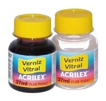 3 X Tinta Aerografo Verniz Vitral Acrilex 37ml