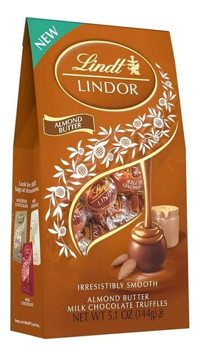 Trufas Lindt Lindor Chocolate Premium Con Almendra 144g Imp