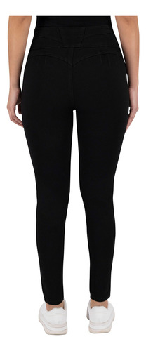 Pantalón Skinny Britos Jeans Mujer Negro Corazón 024861