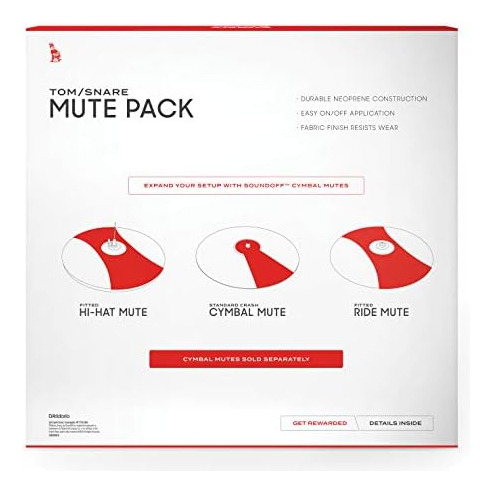 Soundoff By Evans Drum Mute Pack, Rock (10,12,14,16), (so-02