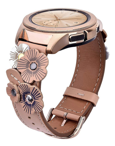 V-moro Correa De Cuero Compatible Con Galaxy Watch 1.654 In 