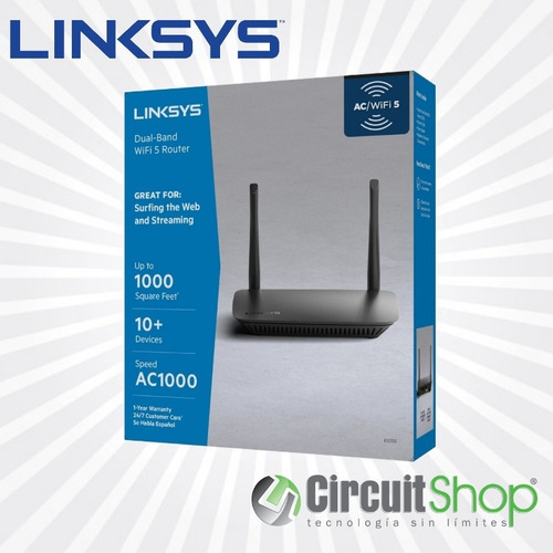 Router Linksys Dual Band Ac1000 E5350 2 Antenas Circuit Shop