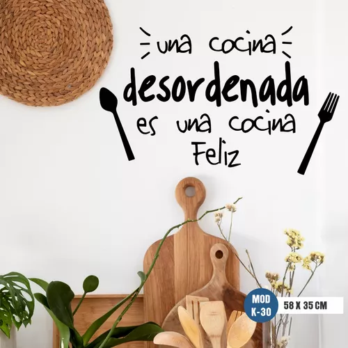 Vinilo Decorativo, Pared Frases Positivas, Cocina