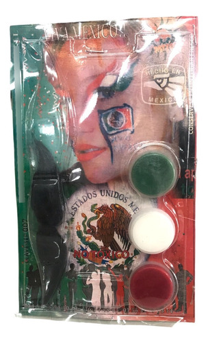 1 Kit De Maquillaje Patrio Ideal Para Fiestas Mexicanas