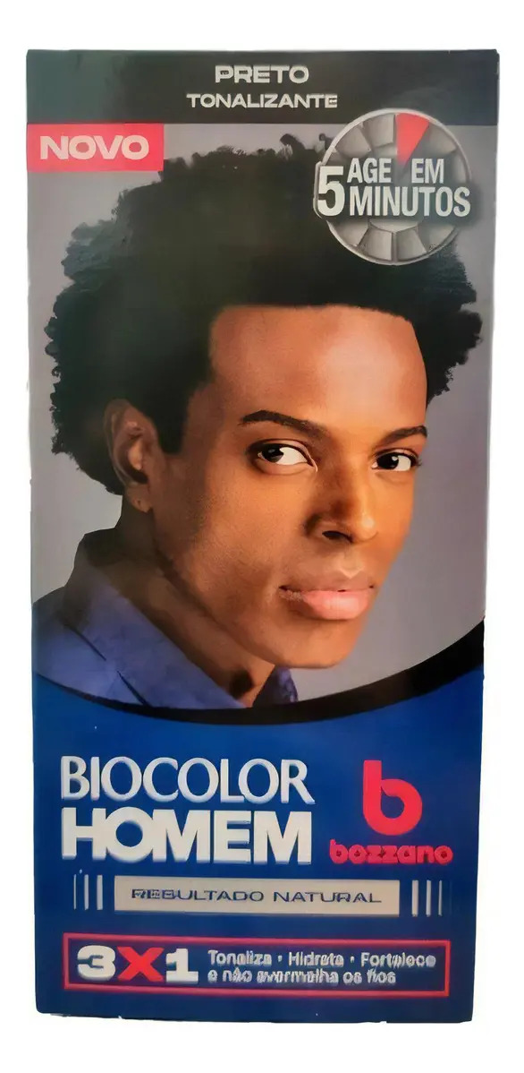 Tonalizante Capilar Rapido Preto Biocolor Homem Bozzano