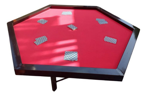 Mesa De Poker Paño Rojo