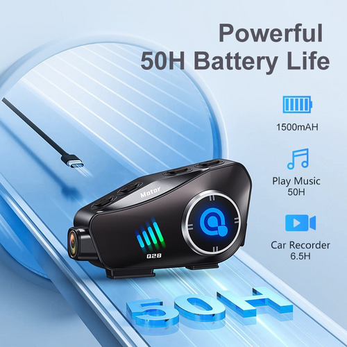 /q Q28 Intercomunicación Para Casco De Moto Bluetooth Cámara