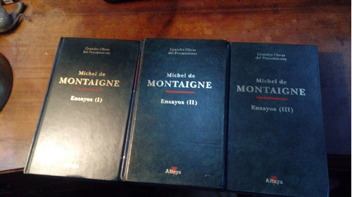 Libro Michel De Montaigne  Ensayos 3 Tomos