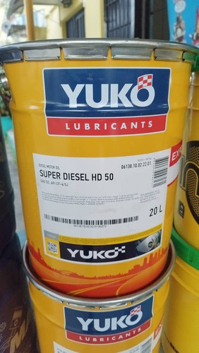 Aceite Súper Diésel Hd 50 Yuko - Paila 20 Lts