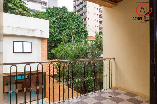 Imagem 27 de 30 de Casa Residencial Com 3 Dormitório, 2 Banheiros E Salão De Jogos, Para Alugar, 450 M² Por R$ 23.000/mês - Gonzaga - Santos/sp - Ca1977