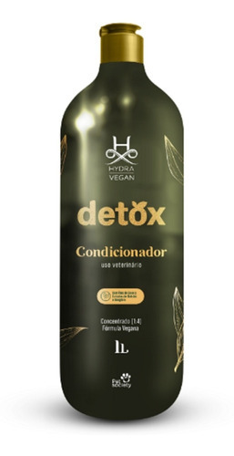 Hydra Vegan Detox Condicionador 1l 1:4 - Pet Society Fragrância Sim Tom De Pelagem Recomendado Recomendado Para Os Tons De Pelagem
