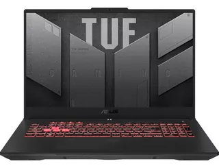 Laptop Asus TUF Gaming A17 TUF A17 2023 FA707XI-NS94 negra AMD Ryzen 9 7940HS 16GB de RAM 1TB SSD, NVIDIA GeForce RTX 4070 144 Hz 1920x1080px Windows 11 Home