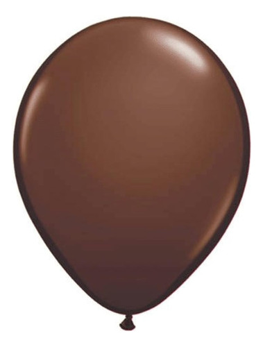 Qualatex 16  Globos De Látex Marrón Chocolate (50ct)