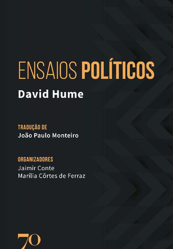 Libro Ensaios Politicos 01ed 21 De Hume David Edicoes 70