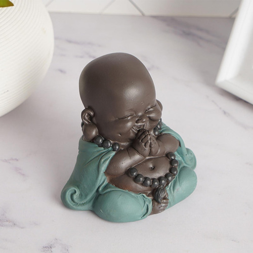 Estátua De Buda Sorridente Adorável Ornamentos Chá De